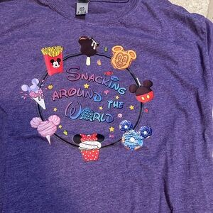 Disney Purple Kids Epcot tee shirt